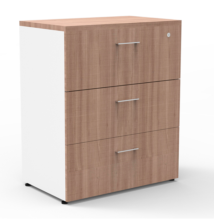 Archivero Horizontal 3 Gavetas Melamina