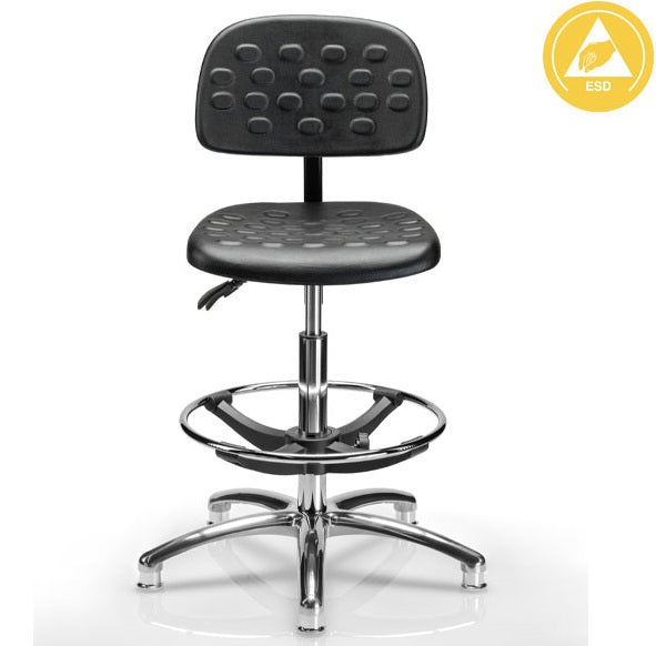 Silla Alta para Laboratorio Diseño Ergonómico y Comodidad para Trabajos Largos