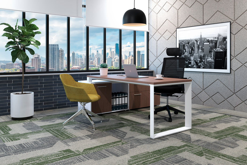 SQ Escritorio Ejecutivo con Credenza Lateral